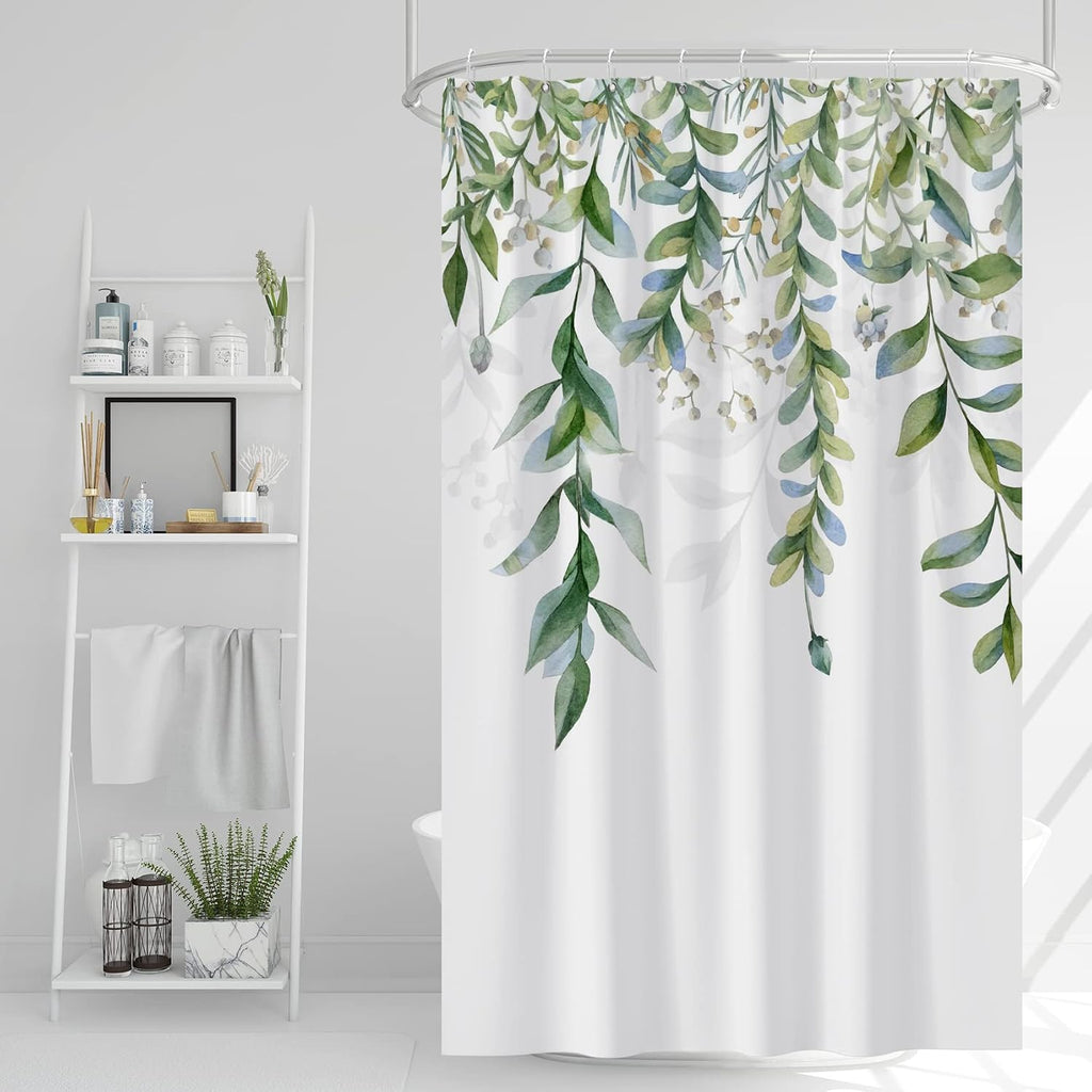 Bathveil Marble Shower Curtain Waterproof Washable with Hooks