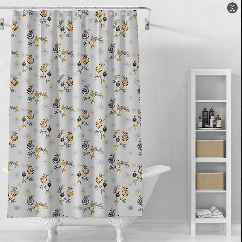 Bathveil Banana Leaves PEVA Shower Curtain Liner Waterproof with Grommets
