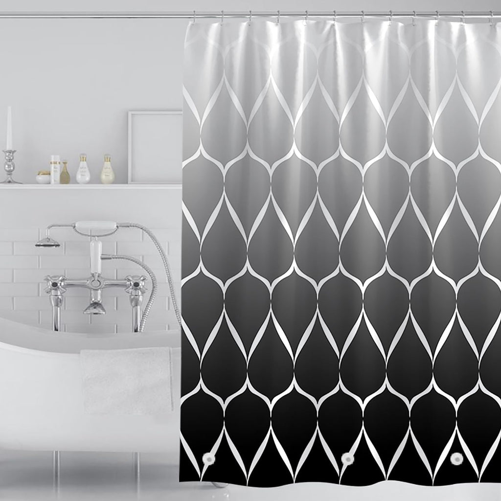 Bathveil Banana Leaves PEVA Shower Curtain Liner Waterproof with Grommets