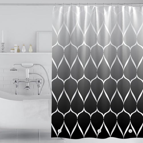 Bathveil Banana Leaves Shower Curtain Liner, 4G PEVA Waterproof, with Grommets and 3 Magnetic Weights, 72 x 72 in