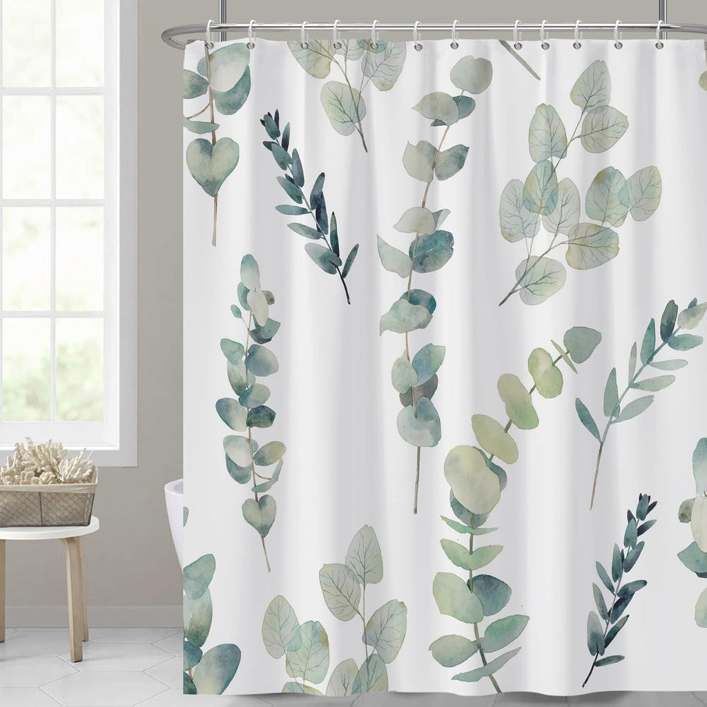 Bathveil Marble Shower Curtain Waterproof Washable with Hooks