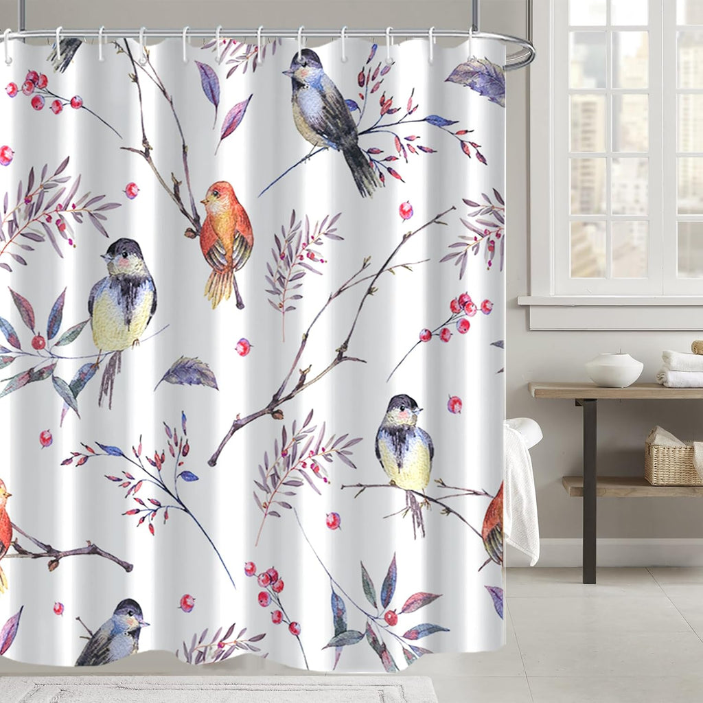 Bathveil Marble Shower Curtain Waterproof Washable with Hooks