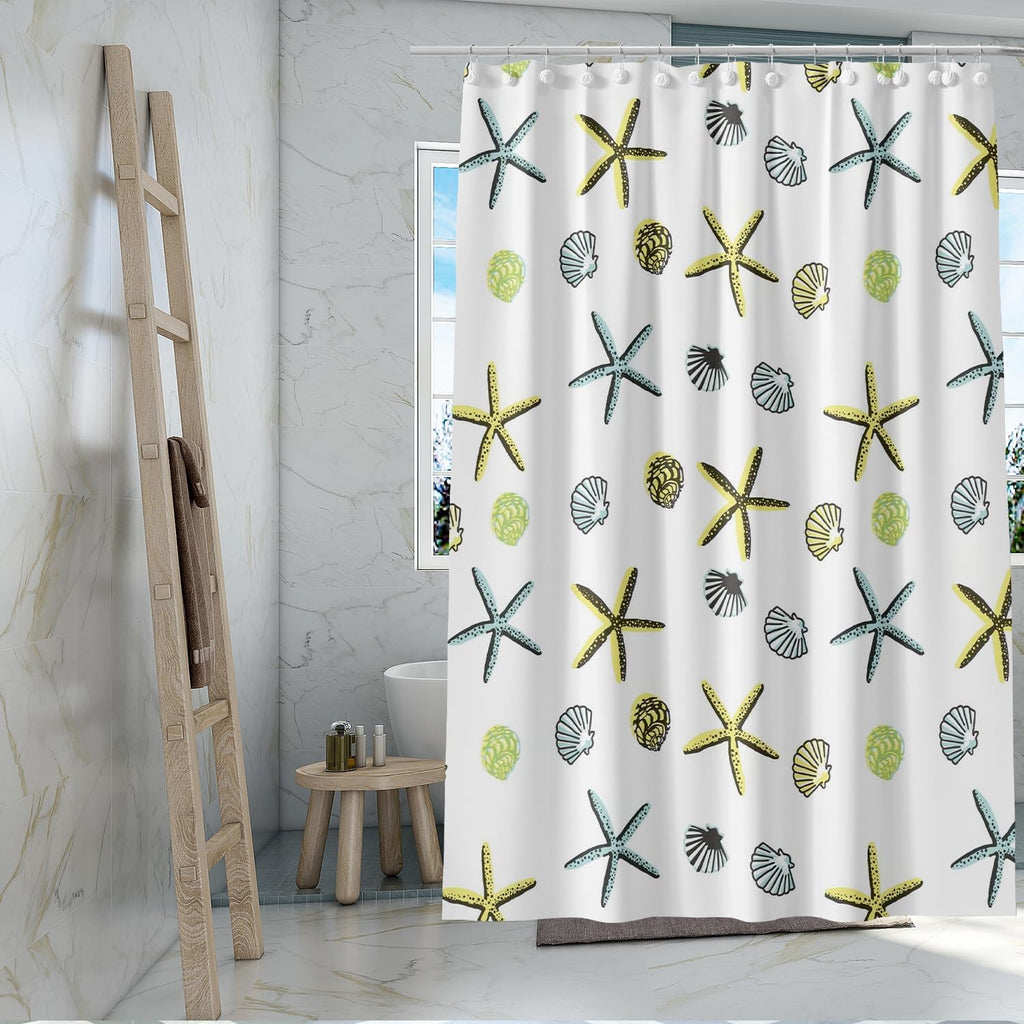Bathveil Banana Leaves PEVA Shower Curtain Liner Waterproof with Grommets