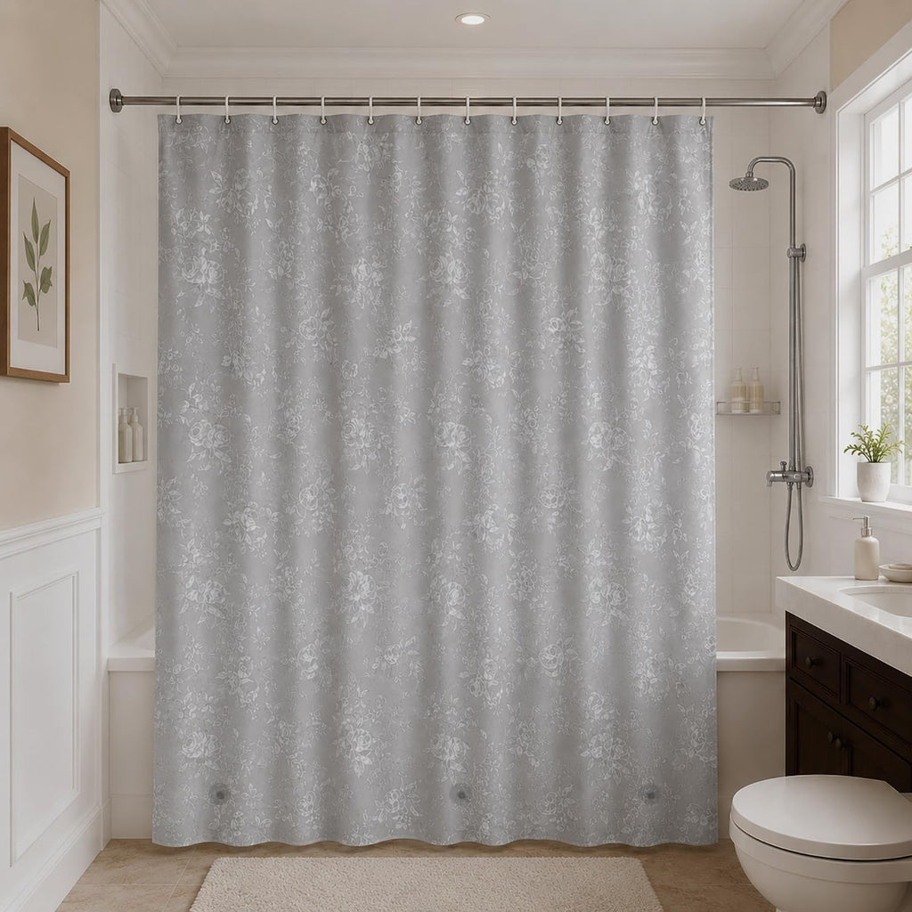Bathveil Banana Leaves PEVA Shower Curtain Liner Waterproof with Grommets