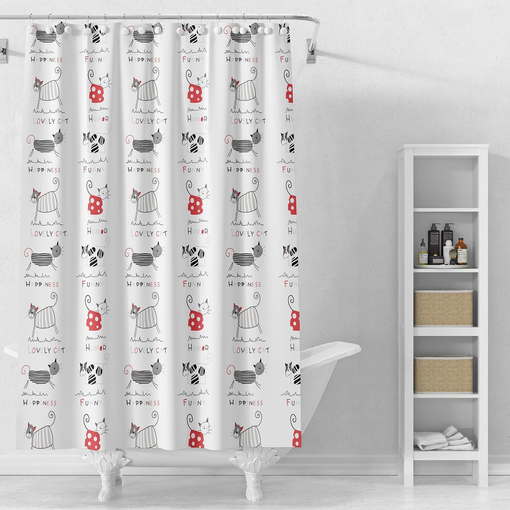 Bathveil Banana Leaves PEVA Shower Curtain Liner Waterproof with Grommets