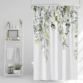 Bathveil Blue Marble Shower Curtain, Waterproof Washable, with Hooks, 72 x 72 in