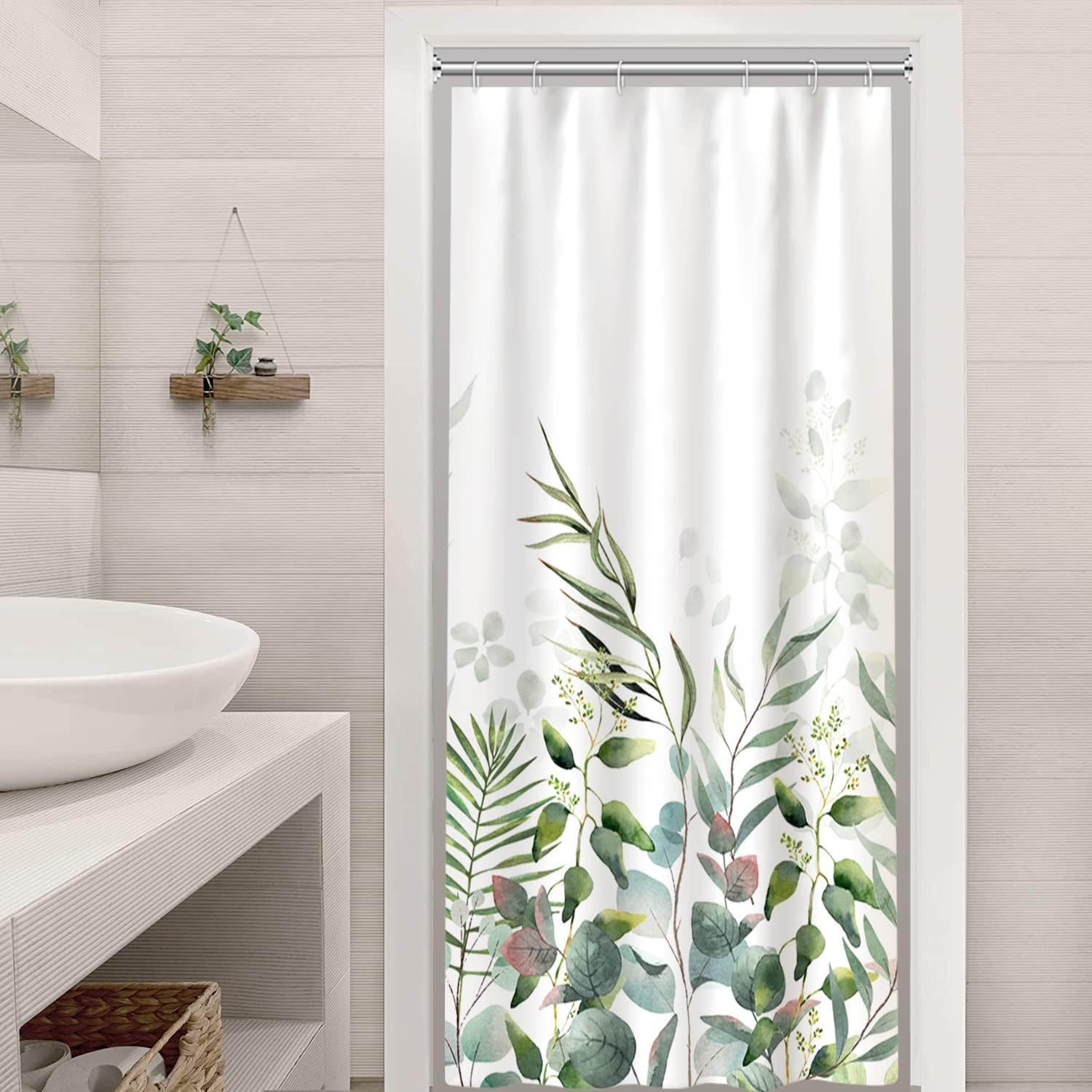 Bathveil Blue Marble Shower Curtain, Waterproof Washable, with Hooks, 72 x 72 in