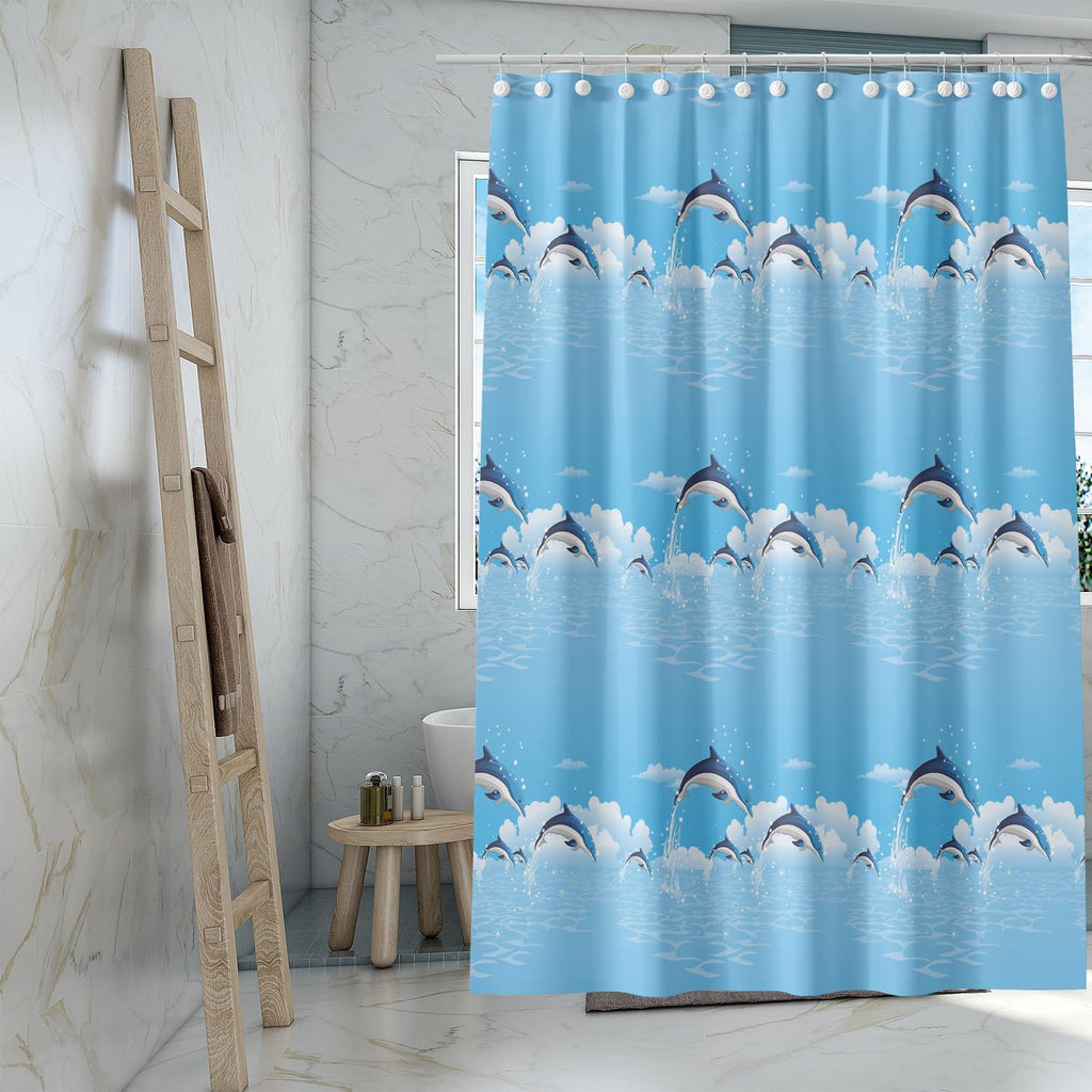 Bathveil Banana Leaves PEVA Shower Curtain Liner Waterproof with Grommets