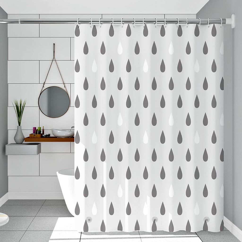 Bathveil Banana Leaves PEVA Shower Curtain Liner Waterproof with Grommets