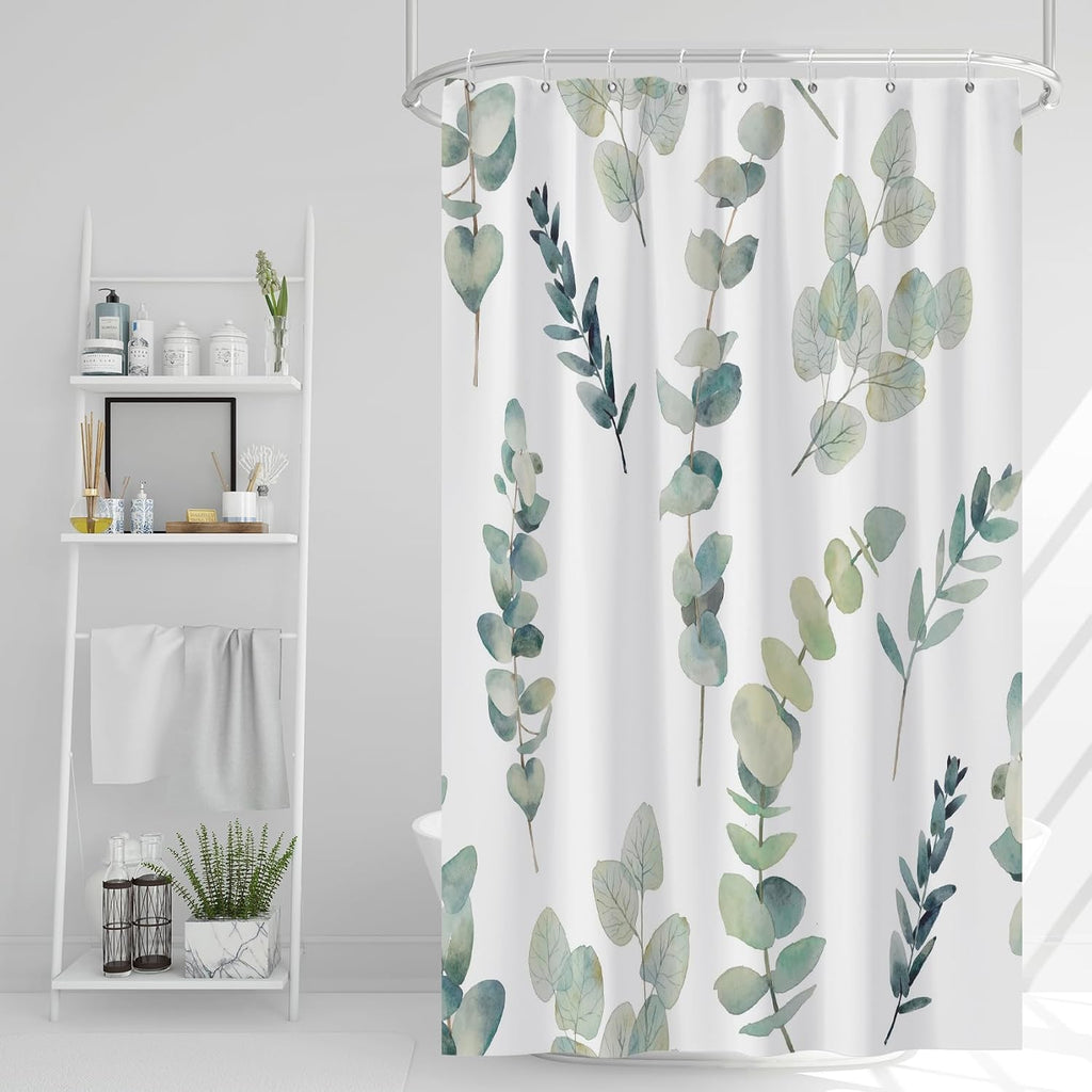 Bathveil Marble Shower Curtain Waterproof Washable with Hooks