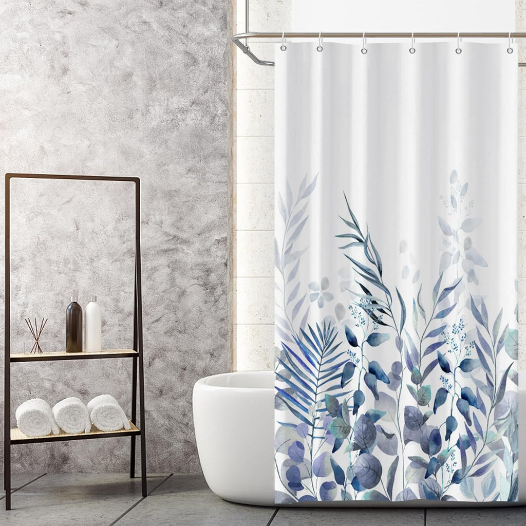 Bathveil Marble Shower Curtain Waterproof Washable with Hooks